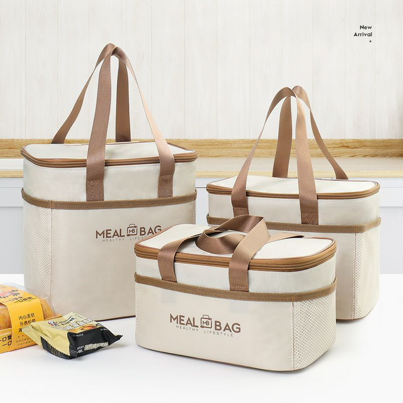 Boîte ou sac à lunch, Sac a déjeuner, Sac de bureau Étudiant travailleur apporte un sac de riz en aluminium Isolation Sac de repas imperméable sac Bento Sac à main de riz épaissis