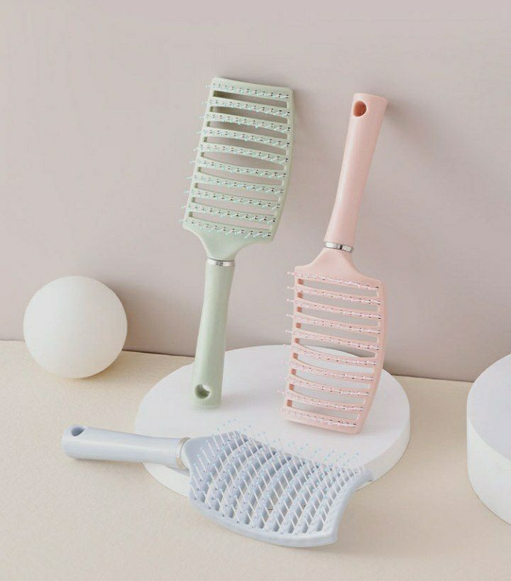 Peigne à côtes moelleux, peigne à côtes hautes, grand peigne à cheveux bouclés et incurvés, artefact de massage et de coiffage, peigne domestique féminin